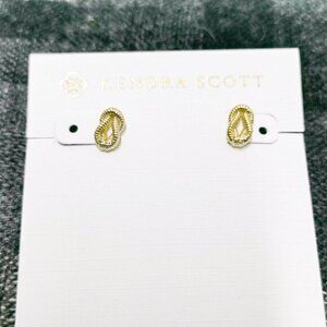 Kendra Scott Annie Gold Stud Earrings BRAND NEW